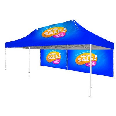 13' x 26' Hex Anodized Aluminum Frame Tent Kit w/Full Rear Wall