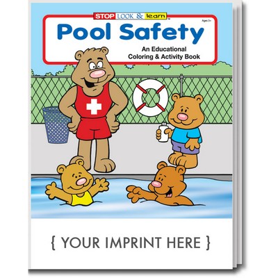 Pool Safety Coloring Book Fun Pack