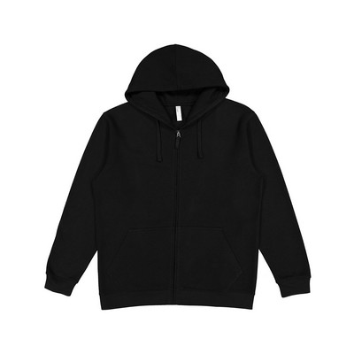 LAT® Unisex Full-Zip Fleece Hoodie Sweatshirt