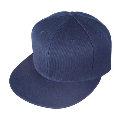 Nissun Polyester Snapback Cap w/Flat Bill