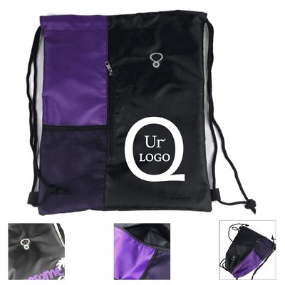 11.81X15.75" Oxford Fabric Drawstring Backpack