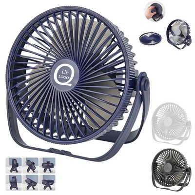 6" Portable Usb Small Table Fan
