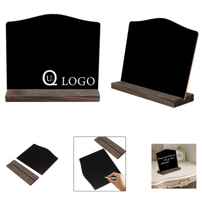 Message Blackboard W/ Detachable Pine Wood Base