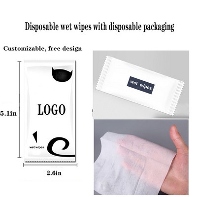 Custom Individually Wrapped Hand Wet Wipes