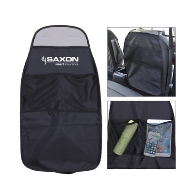 Car Seat Protecor W/Storage Pockets