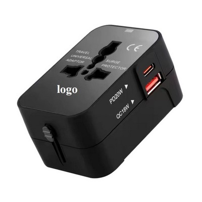 Type C USB A Universal Fast Charge Adapter - QC18W + PD20W