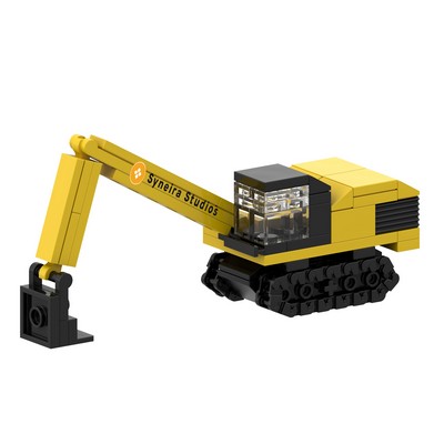 Moving Earth Excavator Semi-Custom Stock Toy Brick Kit