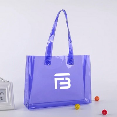 Custom PVC Transparent Women's Tote Bag
