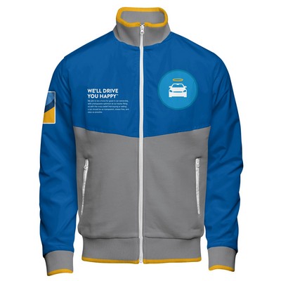 Build Your Own Fleece & Satin Hybrid Track Jacket