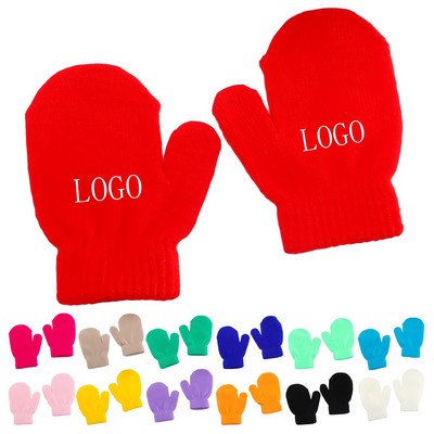 Baby Knitted Full Finger Gloves