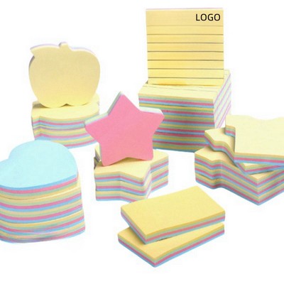 Colorful Multishape Sticky Note Self-Stick Note