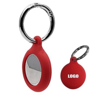 Versatile Silicone Keychain for Airtag Holder Key Ring with Metal Carabiner