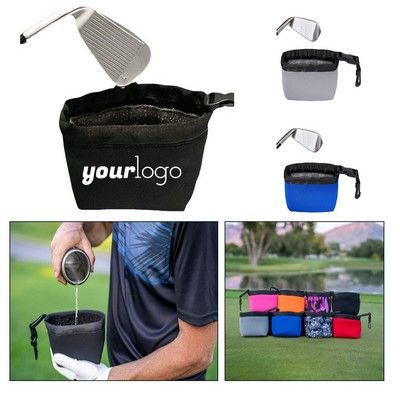 Portable Removable Golf Cleaning Bag