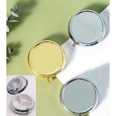 1.97'' Dia Round Metal Box W/A Mirror