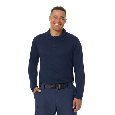 Workrite® Fire Service Men's Long Sleeve Station Wear Polo Shirt