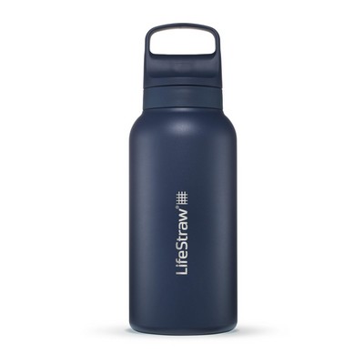 Lifestraw Go 1L Stainless Steel Filtered Water Bottle Aegean Sea