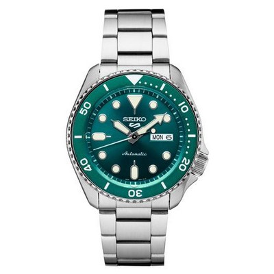 Seiko Watch 5 Sport - Silver/Green