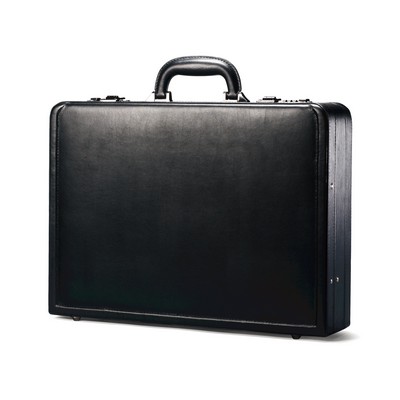 Samsonite® Leather Attache Business Case - Black