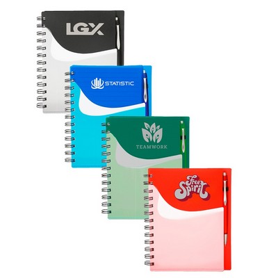Spiral Notebooks with Front Pocket