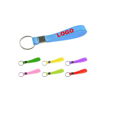 Silicone Wristband with Keychain