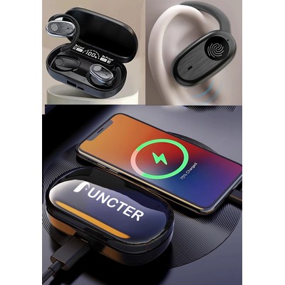 TWS Earbuds W/2,000 mAh Power Bank - Touch Version