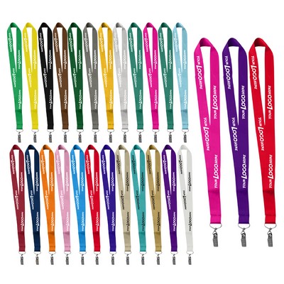 1" Polyester Silkscreen Lanyard