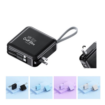 20000mAh Power Bank with Cable