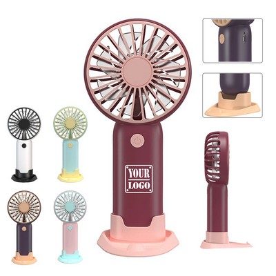 Portable Handheld Fan with Phone Stand