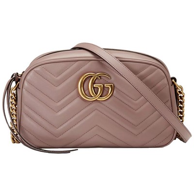 Gucci Marmont Matelassé Small Shoulder - Rose