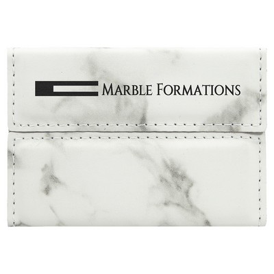 Leatherette Hard Business Card Holder