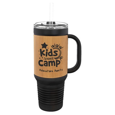 Polar Camel 40 oz. Leatherette Travel Mug