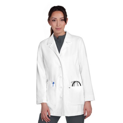 koi - Essentials - Women's Three-Pocket Button-Front 31.5" Hema Lab Coat
