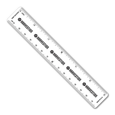 6" Flexible PVC Ruler with Center Finding Scales