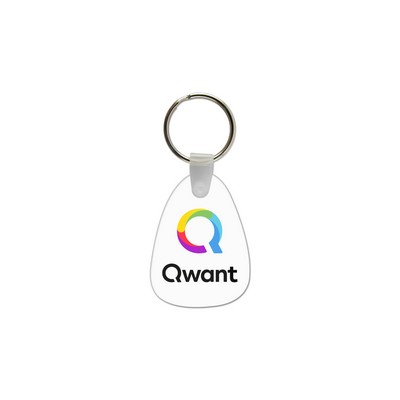 Tear Drop Shaped USA Made Vinyl Keychain