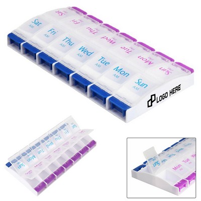 Am/Pm Weekly Pill Storage Box Organizers