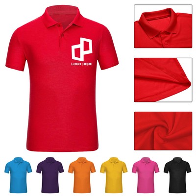 Unisex Adult Blend Short Sleeve Polo Shirt