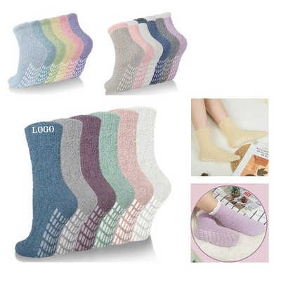 Winter Womens Fuzzy Soft Warm Cozy Fluffy Sleep Socks
