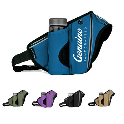 Water-resistant Fanny Pack with Water Bottle Holder