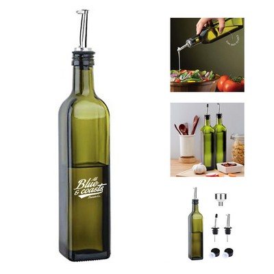 17 Oz Glass Olive Oil Dispenser Bottle