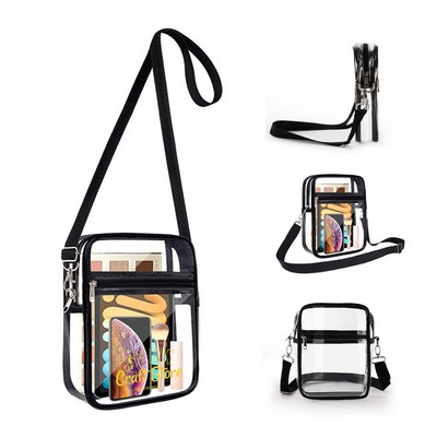School Clear PVC Crossbody Bag