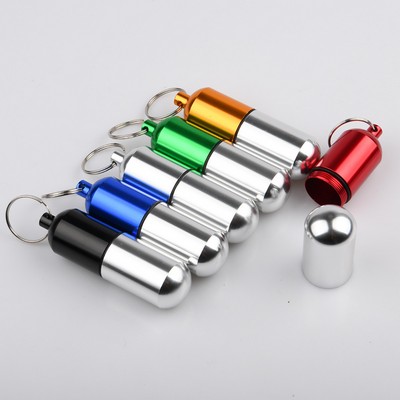 Colorblock Large Capsule Pill Box