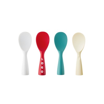Vertical High - temperature Resistant Silicone Rice Spoon