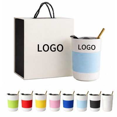 Ceramic Mug with Lid in Gift Box