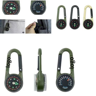 Outdoor Portable Double-sided Zinc Alloy Compass