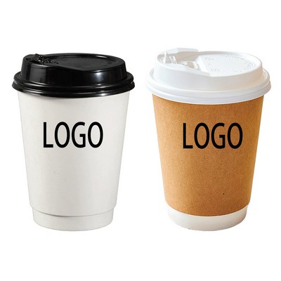 12 Oz Thickened Insulated Disposable Coffee Paper Cup