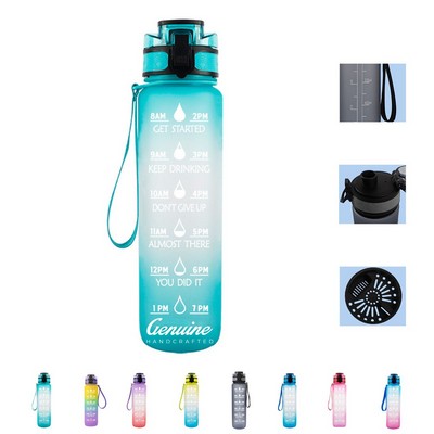 35 Oz Drinking Outdoor Plastic Water Bottle