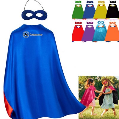 Double-Sided Superhero Capes and Masks