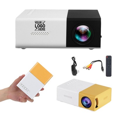 Portable Mini Projector LED Micro Projector 1080P for Home Outdoor Camping Travel