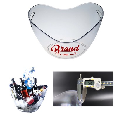 135Oz. Clear Plastic Ice Bucket