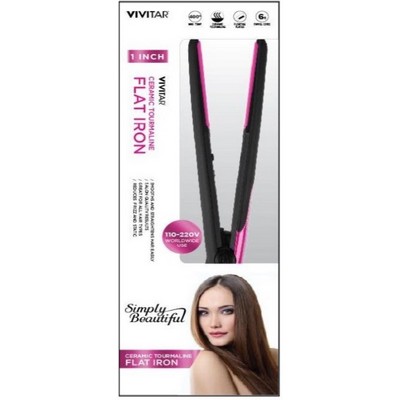 Health, Beauty & Fitness Vivitar Ceramic Tourmaline Hair Iron - Pink